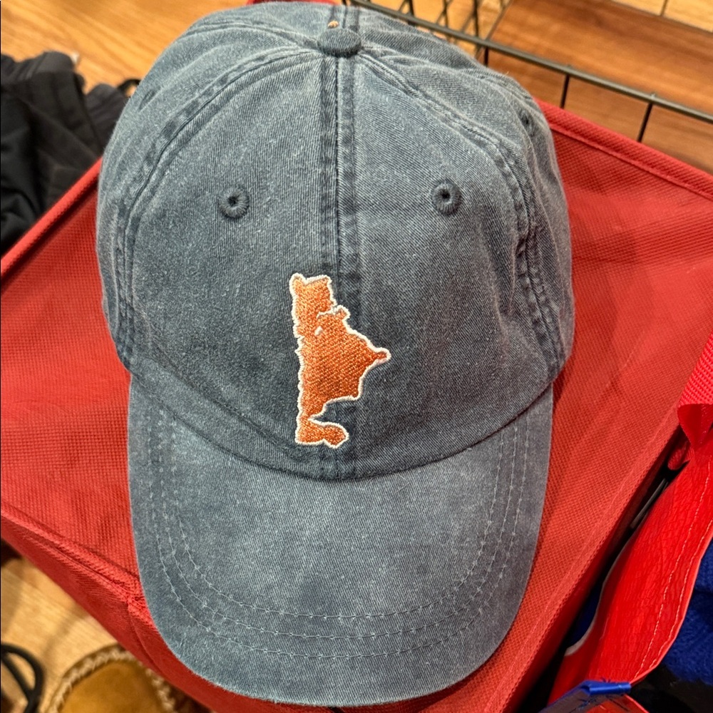 Sandy Pond Blue Hat with Orange Patch